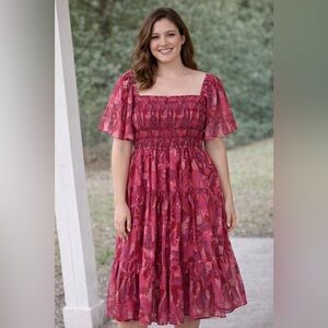 NWT Pinch Vibrant Pink Maxi Dress